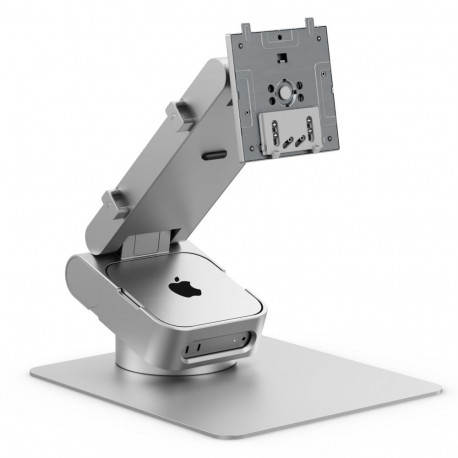 Alogic ASPEKT Omni Fold Stand Mac Mini for 32  Monitor Silver