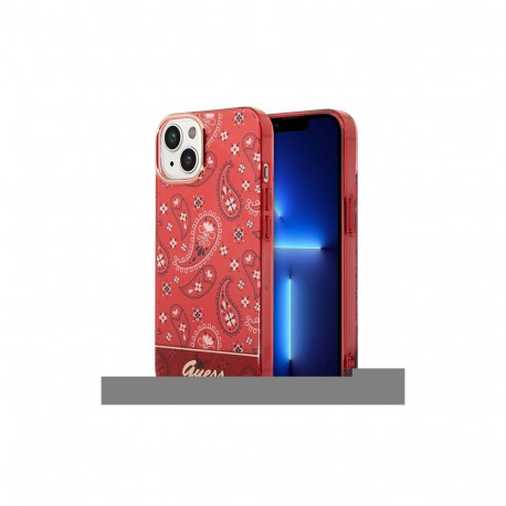 Guess Guess GUHCP14SHGBNHR iPhone 14 6.1" red/red hardcase Bandana Paisley