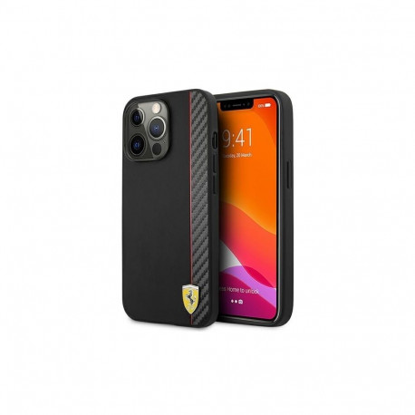 Ferrari Ferrari FESAXHCP13XBK iPhone 13 Pro Max 6,7" czarny/black hardcase On Track Carbon Stripe