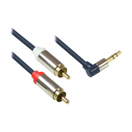 "Good Connections Audiokabel 3,5mm-St. gew.-2xRCA St. 3m"