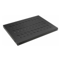 19" reguleeritav riiul serverikappidele 35cm 1U, must