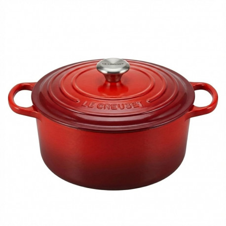 "Le Creuset Signature Bräter rund 24 cm nectar"