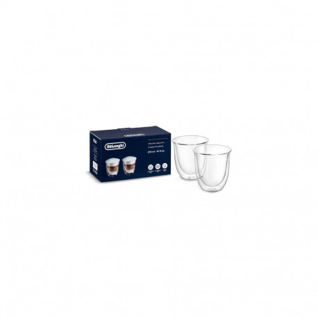 De’Longhi 5513214601 coffee glass Transparent 2 pc(s) 270 ml