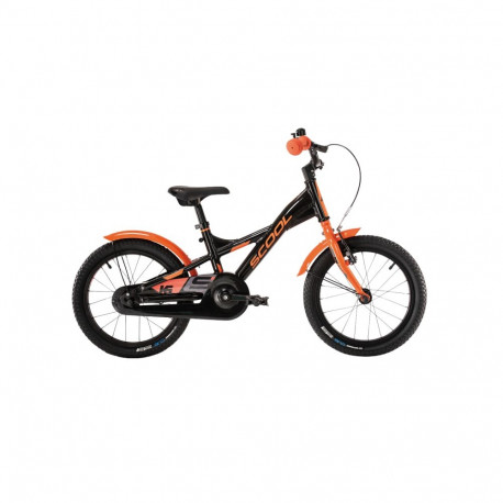 Laste jalgratas S´COOL XXlite, 16" must-oranž