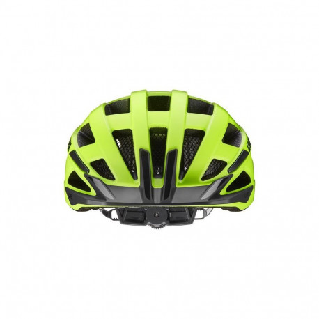 Bicycle Helmet - Uvex I-vo 2 56–60 cm, Removable Visor, Black/Neon Yellow Matt