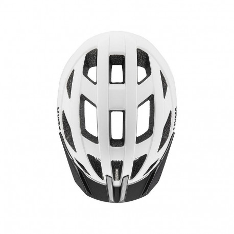 Cycling Helmet - UVEX I-vo 2 56–60 cm With Washable Padding And LED Compatibility White Matt