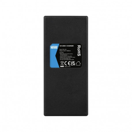Charger - Newell CD-USB-C Three-Channel Charger For Canon LP-E6 Batteries USB-C, Micro USB, Black