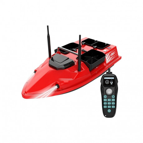 Fishing Equipment - Flytec V803 Remote-Controlled Bait Boat 12000mAh 500m Range Black