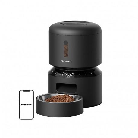 Pet Food Dispenser - Petlibro Granary 3L Automatic Feeder, 1-6 Meals Per Day, USB-C, Black