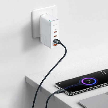 Baseus Crystal Shine Series data transfer and charging cable | USB-A to USB-C | 100W | 2m | black