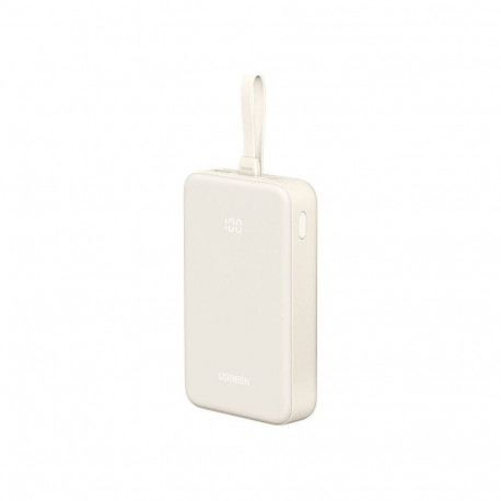 UGREEN 20000mAh Power Bank with Built-in Cable white