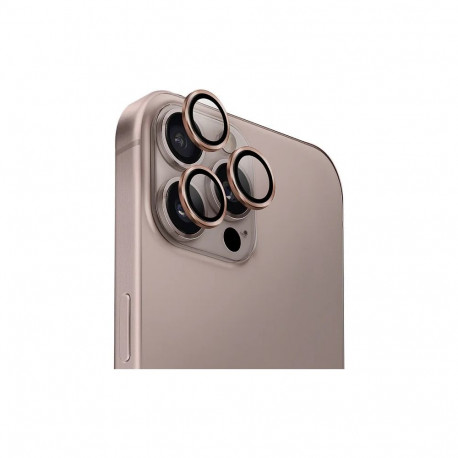 Kaamera kaitseklaas Hoco iPhone 16 Pro/16 Pro Max, ringid, kuldne