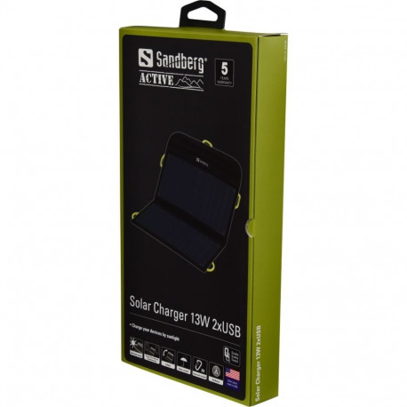 Telefoni laadija Sandberg Päikesepaneel 13W 2 x USB-A