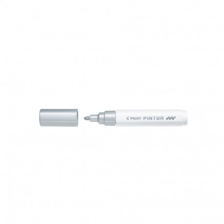Marker permanentne Pilot Pintor, 1.4mm koonus, hõbedane