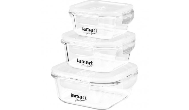 Klaasist säilituskarpide komplekt 3tk Lamart LT6012