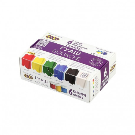 GOUACHE CLASSIC 6 COLOURSX20ML KIDS LINE