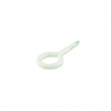 EYE SCREW 16X6X2,8X13 WHITE/ 4PCS
