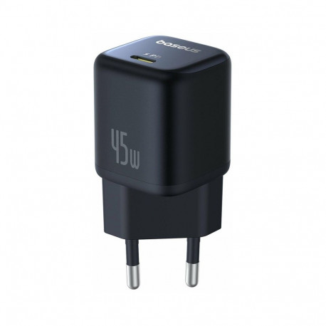 CHARGER BASEUS GAN FAST 1C 45W BLACK