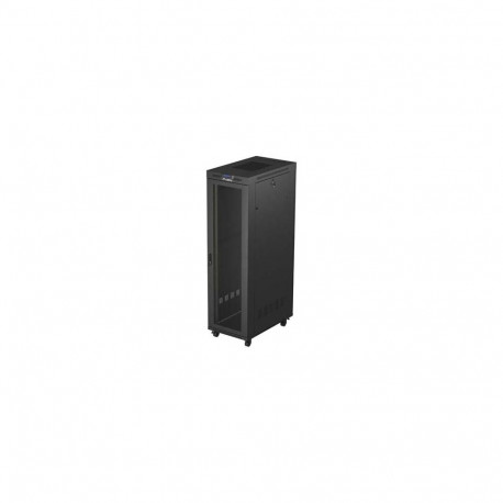 RACK CABINET 19" FREE-STANDING 42U/600X1000 (FLAT PACK) WITH MESH DOOR LCD BLACK LANBERG V2