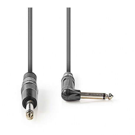 Audiokaabel Nedis 6.35mm - 6.35mm 5m, 90 kraadi