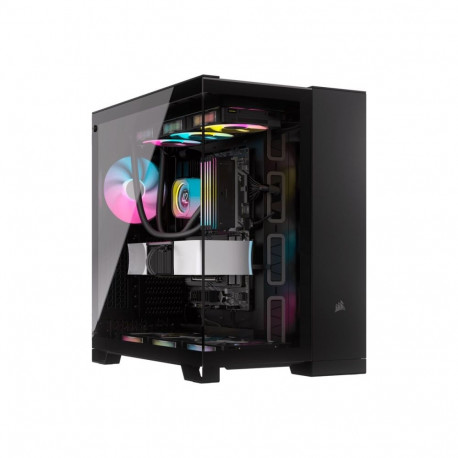 CORSAIR 6500X Tempered Glass Mid-Tower Black/Obsidian Aluminum