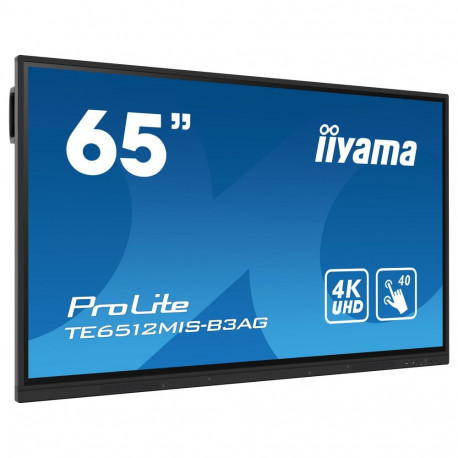 "165cm/65"" (3840x2160) iiyama ProLite TE6512MIS-B3AG 16:9 4K UHD IPS Touch DigitalSignage 8ms 60Hz 