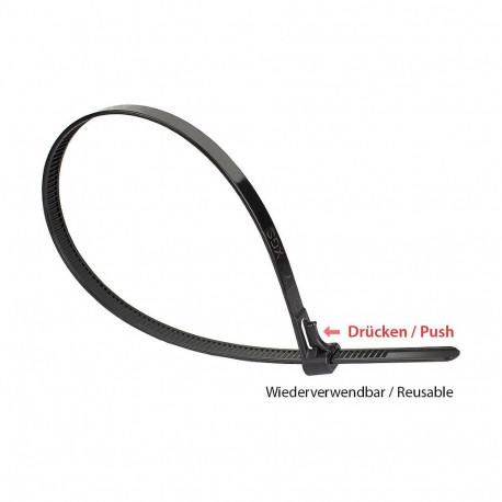 "Good Connections Wiederverwendb. Kabelbinder 150mmx7,2mm"
