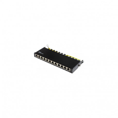 "Good Connections Patchpanel Cat.6 12-Port 0,5 HE schwarz"
