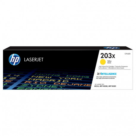 "HP Toner CF 542 X yellow No. 203 X"