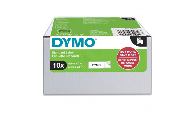 Dymo etiketiteip 2093098, must valge