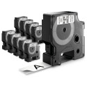 Dymo etiketiteip 2093098, must valge