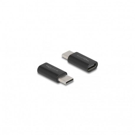 DeLOCK Adapter SuperSpeed USB 10 Gbps (USB 3.2 Gen 2) USB Type-C male to female port saver black