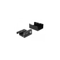 DeLOCK Keystone Patch Panel 4 Port black