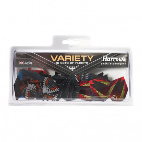 Darts flights HARROWS VARIETY PACK 10x3pcs