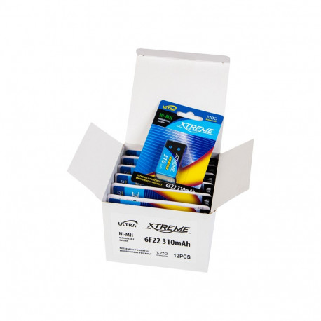 82-722# Akumulator ni-mh 9v 310mah xtreme 12 blistrów