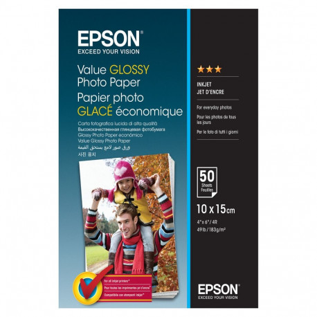 Epson fotopaber C13S400038 läikiv (10x15cm-50Blatt)