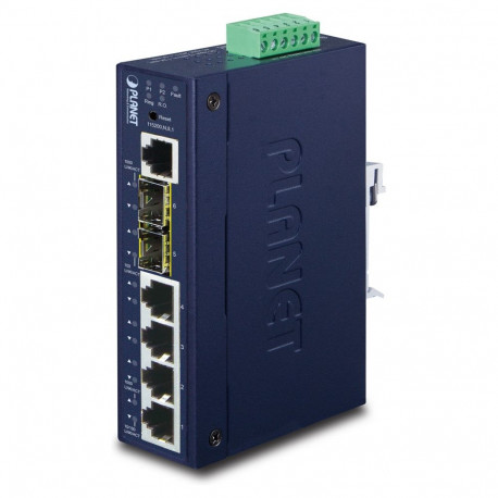 "PLANET Industrial L2+ 4-Port 10/100/1000T + 2-Port"