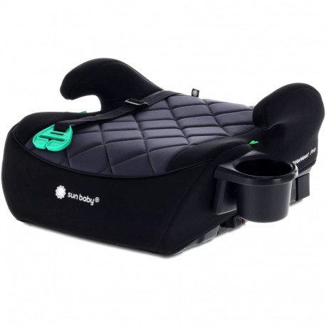 SUNBABY tõstekõrgendaja LittleNestPro ISOFIX 125-150cm tassihoidjaga, must