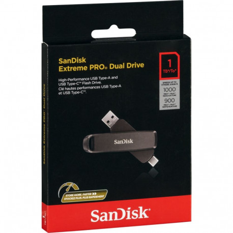 SanDisk Extreme Pro Dual Dri 1TB USB A+C mälupulk SDDDE1-1T00-G46