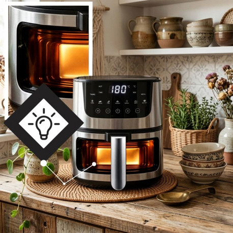 Õhufritüür-ahi or1353 rasvavaba 5l 1500W 7 režiimi