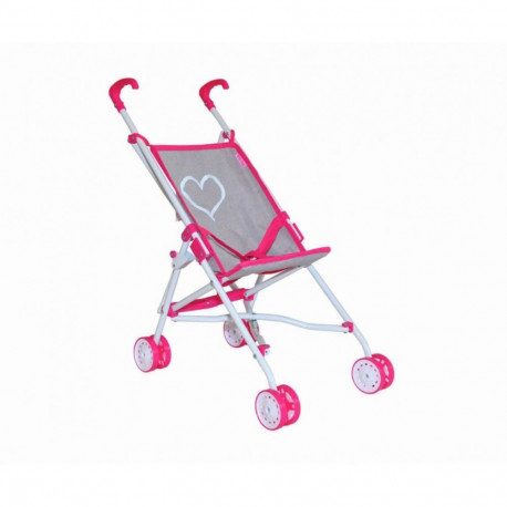 Wózek dla lalek julia prestige pink