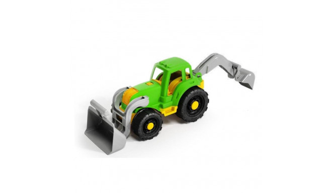 EARTHMOVING TRACTOR WITH BUCKET
