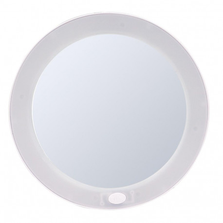 MAKE-UP MIRROR MULAN S WHT W/SUCTION LED