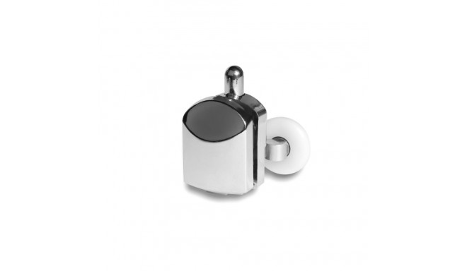 DOUBLE LOWER ROLLERS 25MM CHROME 2PCS