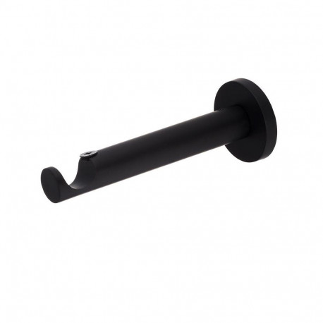 CURTAIN ROD BRACKET SINGLE D19 M.BLACK