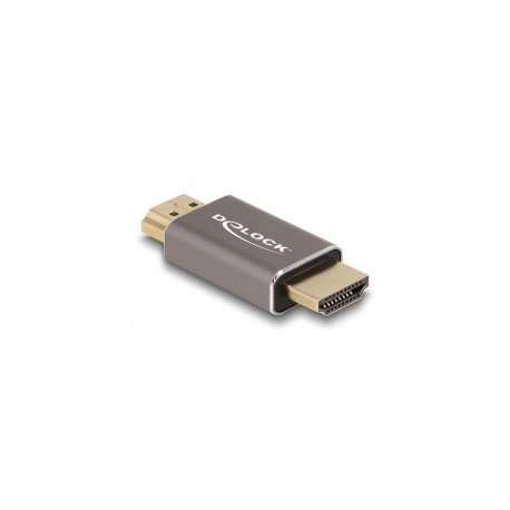 DeLOCK HDMI Adapter male to male 8K 60 Hz grey metal