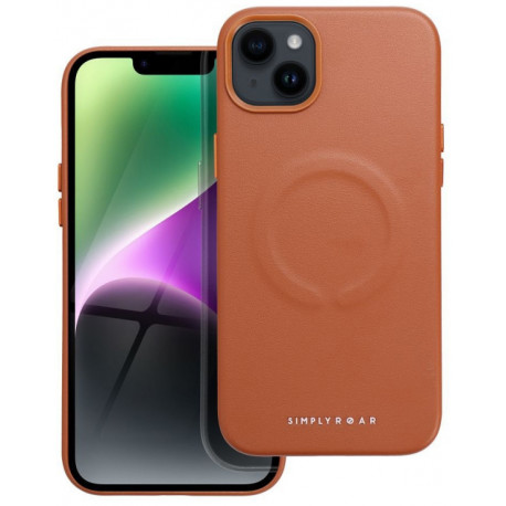 Roar case Leather Mag Apple iPhone 14 Plus, brown