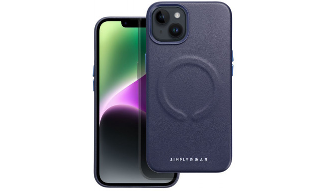 Roar kaitseümbris Leather Mag Apple iPhone 14 Pro, navy