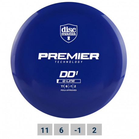 Discgolf DISCMANIA Distance Driver Q-LINE PREMIER DD1 Blue 11/6/-1/2