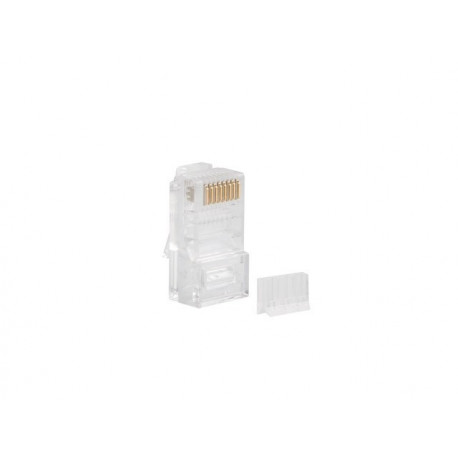 RJ-45 pistik 8P8C cat.6 UTP (100pcs) koos kaabli- ja traatijuhikuga